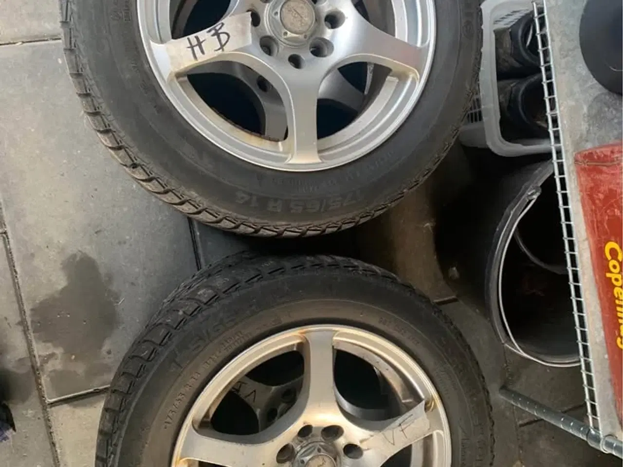 Billede 5 - Alu fælge med vinterdæk 175/65 R14