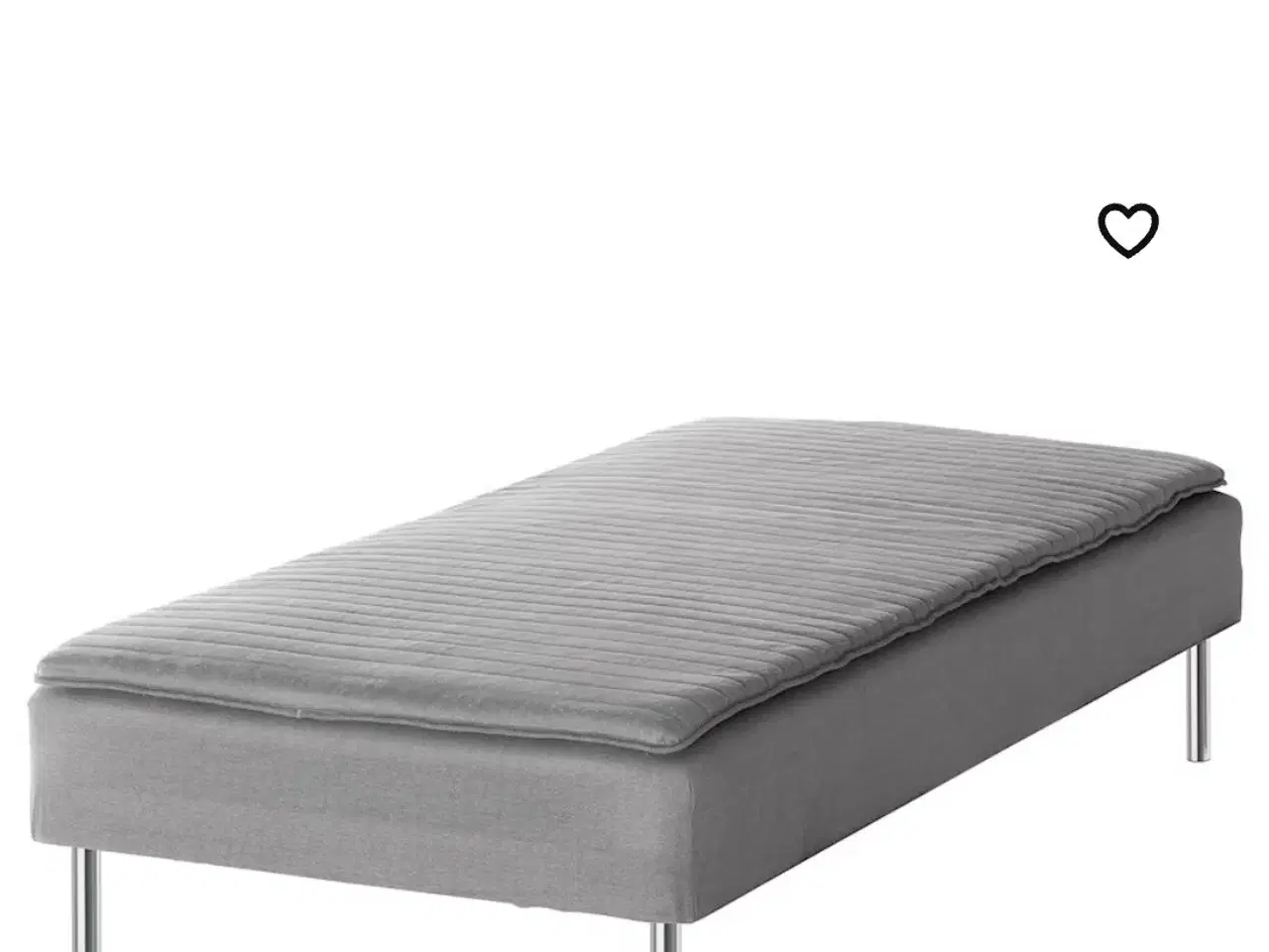 Billede 1 - Enkeltmands seng 90×200 grå