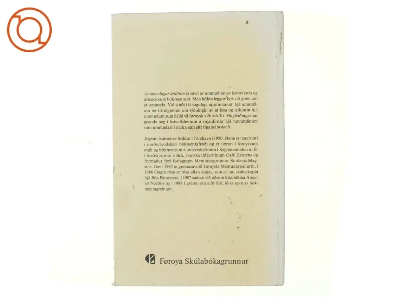 Billede 3 - At taka dagar imillum af Johvan Isaksen (bog)