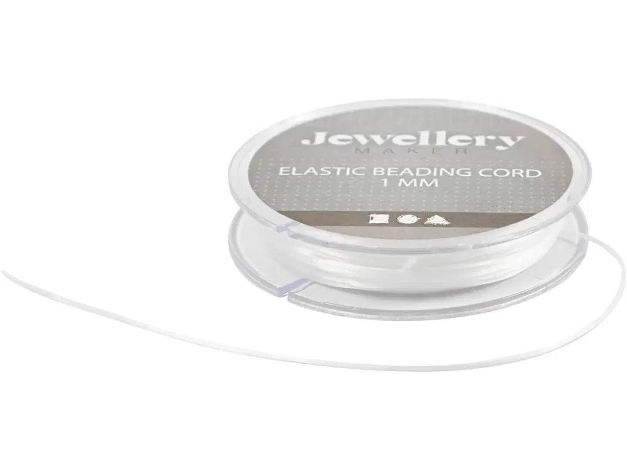 Billede 1 - Flad Elastiksnor 1 mm - 10 m til Smykkedesign