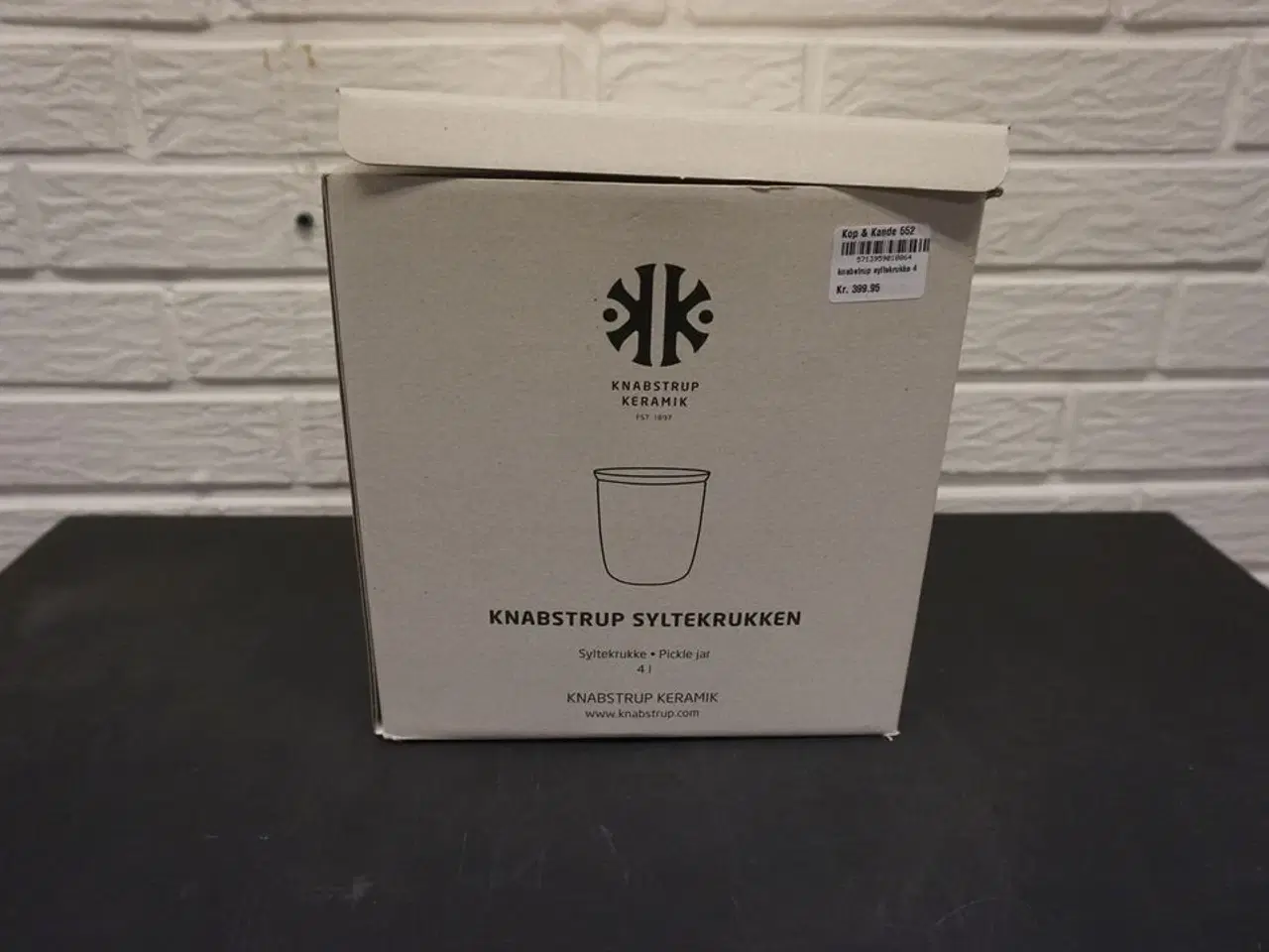 Billede 1 - Syltekrukke KNABSTRUP KERAMIK