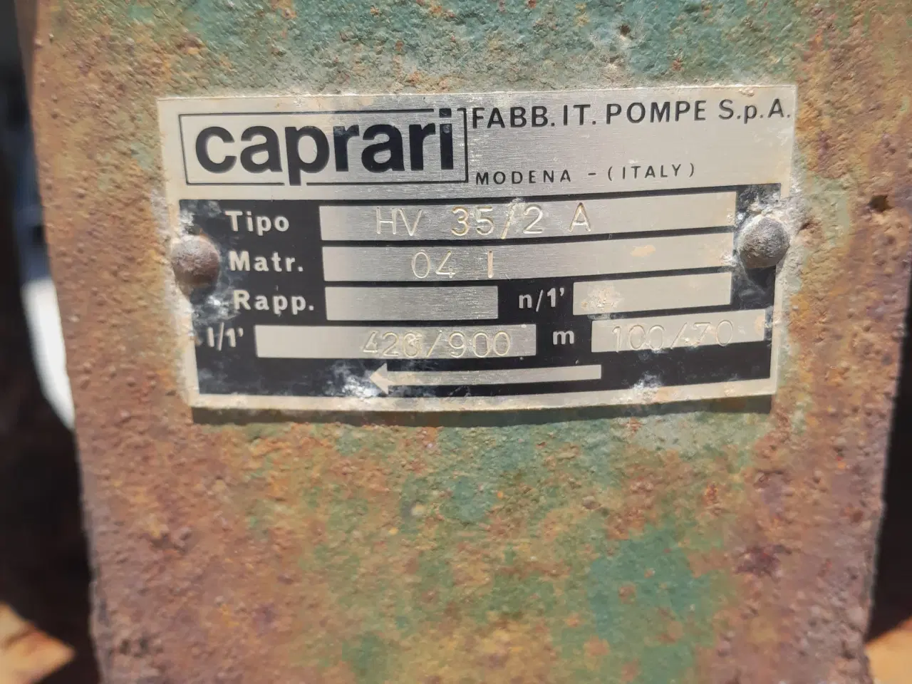 Billede 1 - Reservedele til Caprari pume