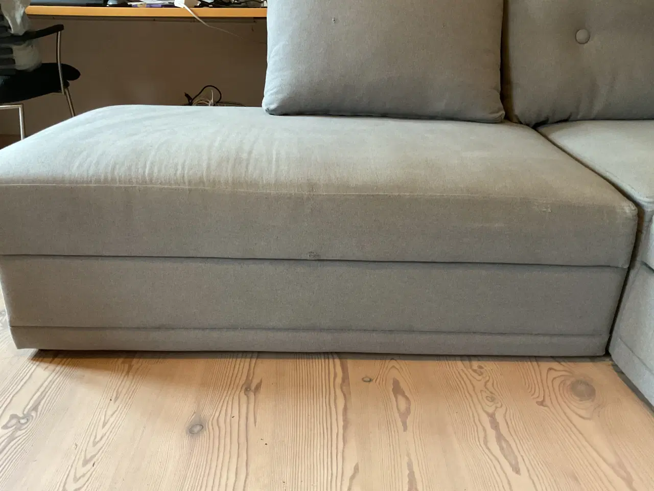 Billede 7 - Lys grå sovesofa fra Ilva incl top madras