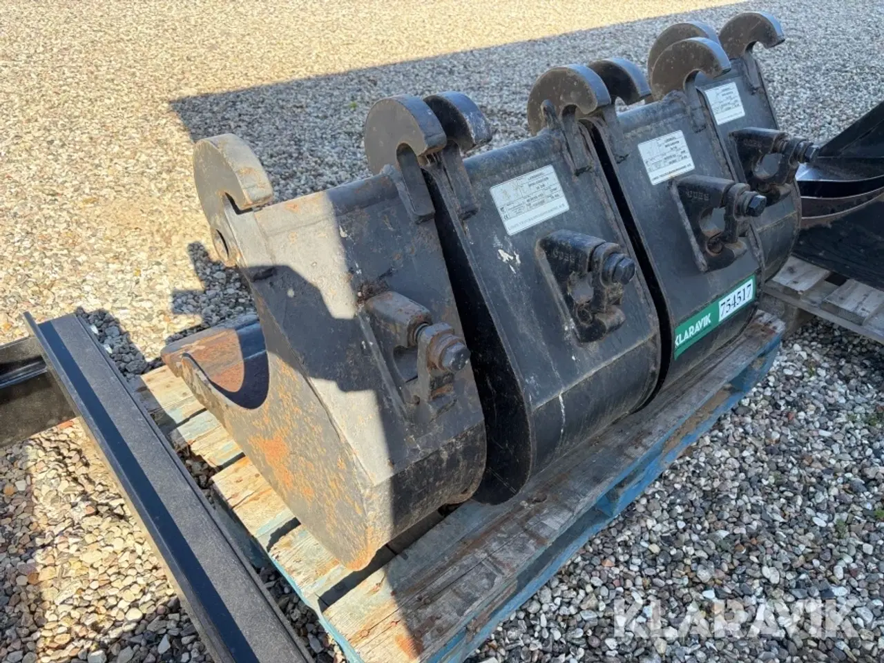 Billede 2 - Lerskovle Skive Maskinfabrik 20 cm 1 styk og 30 cm 3 styk til minigraver