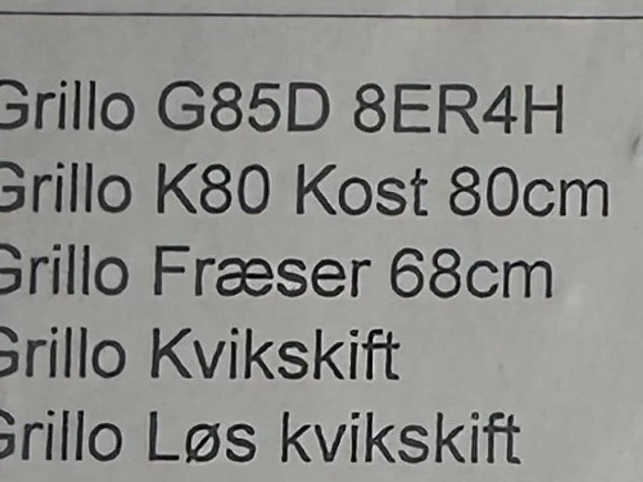 Billede 2 - Grillo G85D fræser og kost  -absolut proff 