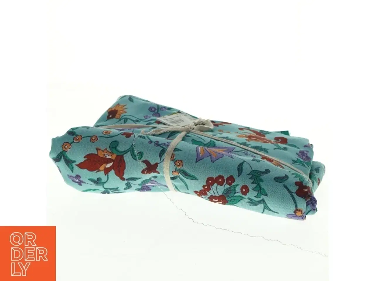 Billede 2 - Blomstret bomuld (str. 155 cm x 420 cm)