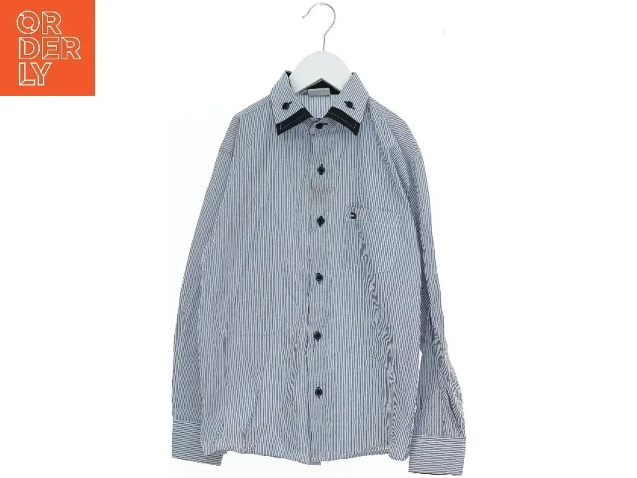 Billede 1 - Stribet skjorte med lange ærmer fra Tommy Hilfiger (str. 140)