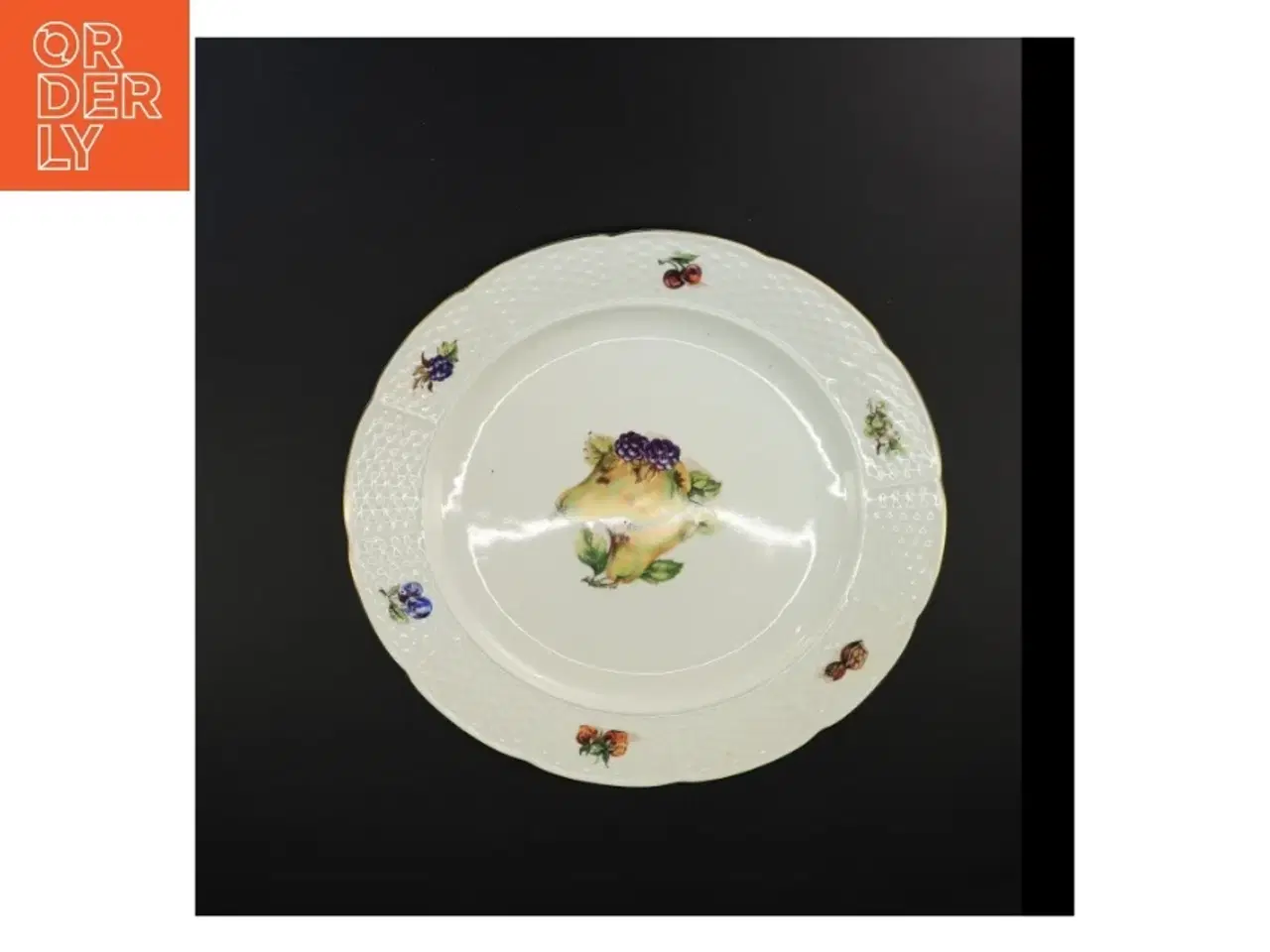 Billede 2 - Dekorativ porcelænstallerken (str. 31 cm)