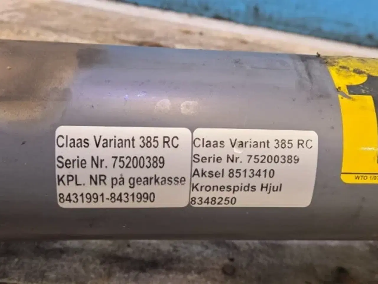 Billede 11 - Claas Variant 385 Gearkasse 0847762