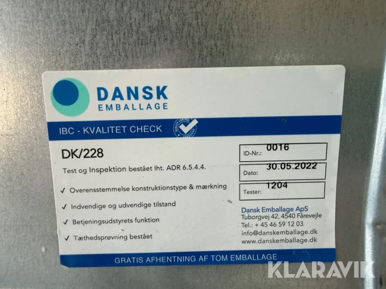 Billede 11 - AdBlue-tank IBC - 1000 L med elektrisk pumpe