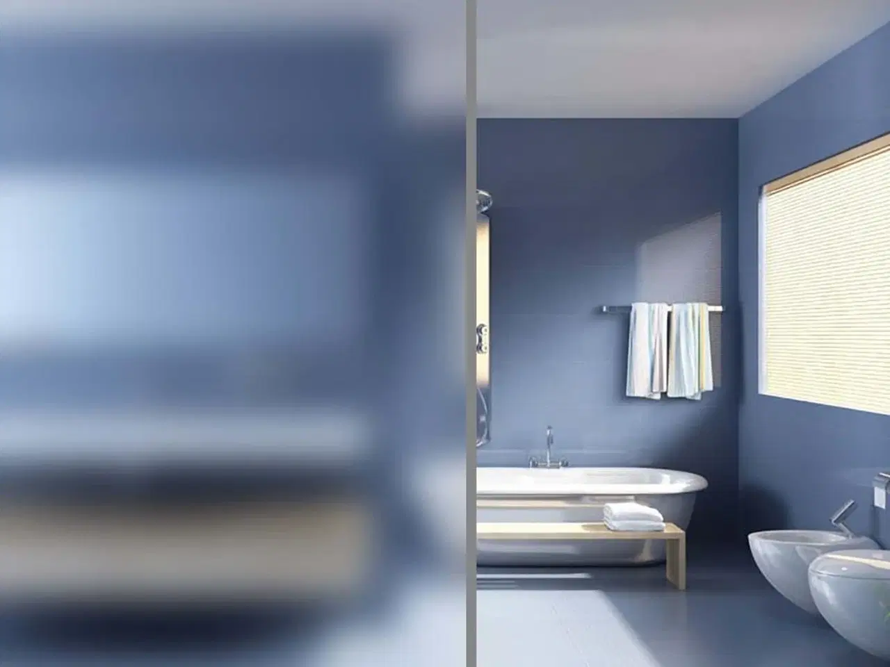 Billede 1 - Vinduesfolie 0,9x10 m PVC matteret grå