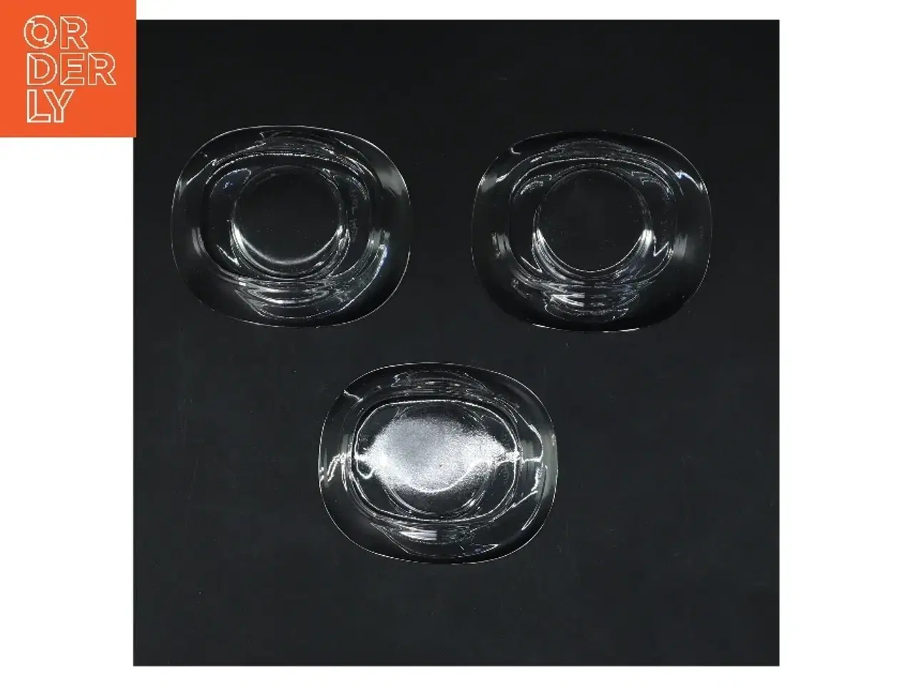 Billede 3 - Glas askebæger sæt fra Piet Hein (str. 9x7,5 cm)