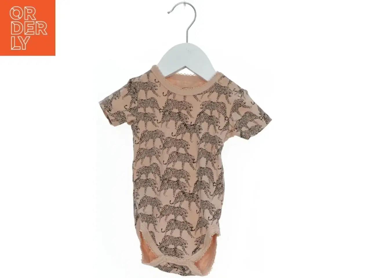 Billede 1 - Kortærmet bodystocking med leopardmønster fra Petit (str. 74)