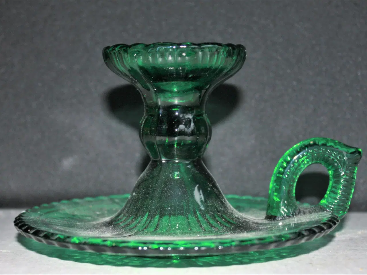Billede 4 - Kammerstage af grønt glas