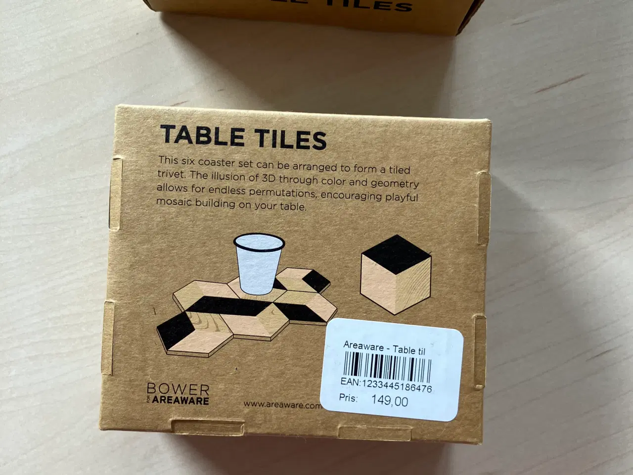 Billede 4 - Nye Bower Areaware table tiles, 6 stk i hver æske