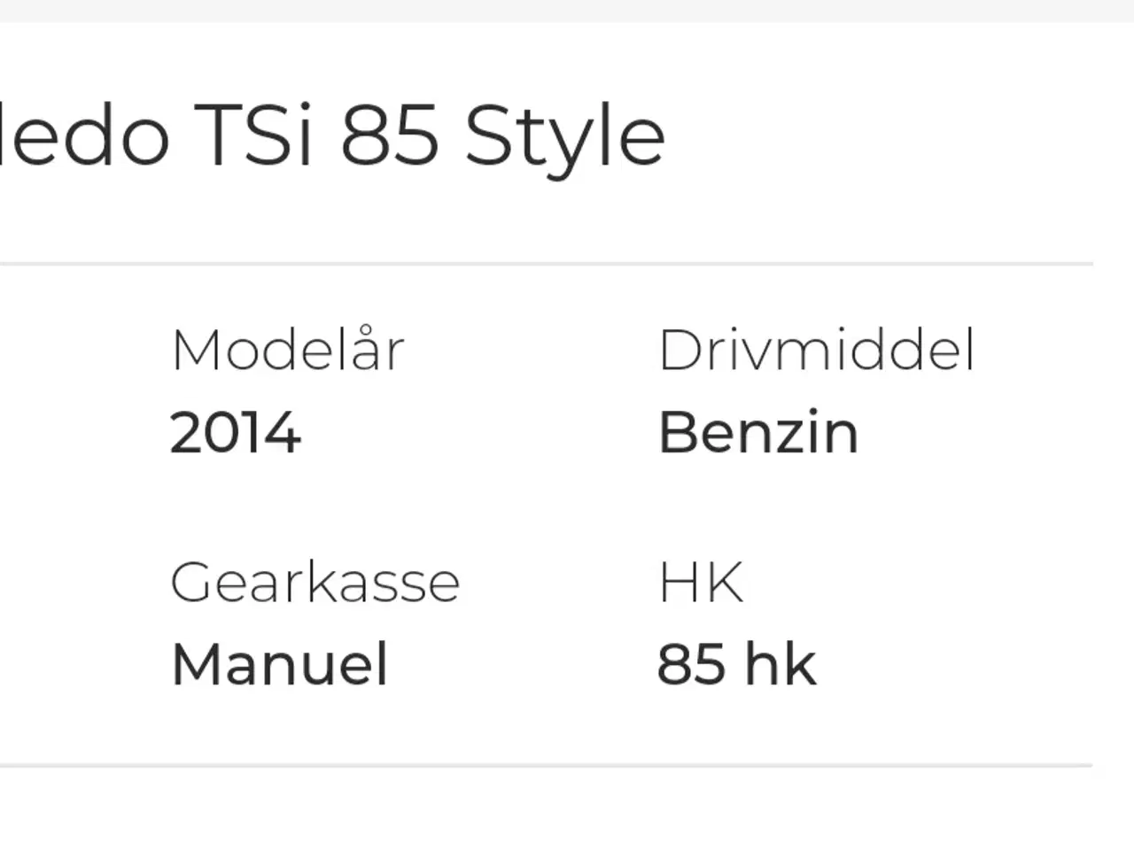 Billede 1 - Seat Toledo TSi 85 style, fejler intet!