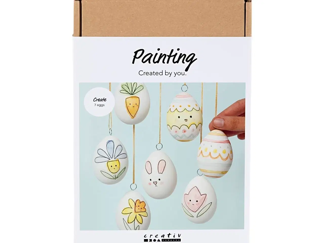 Billede 1 - DIY Kit til Dekorering af 7 Påskeæg