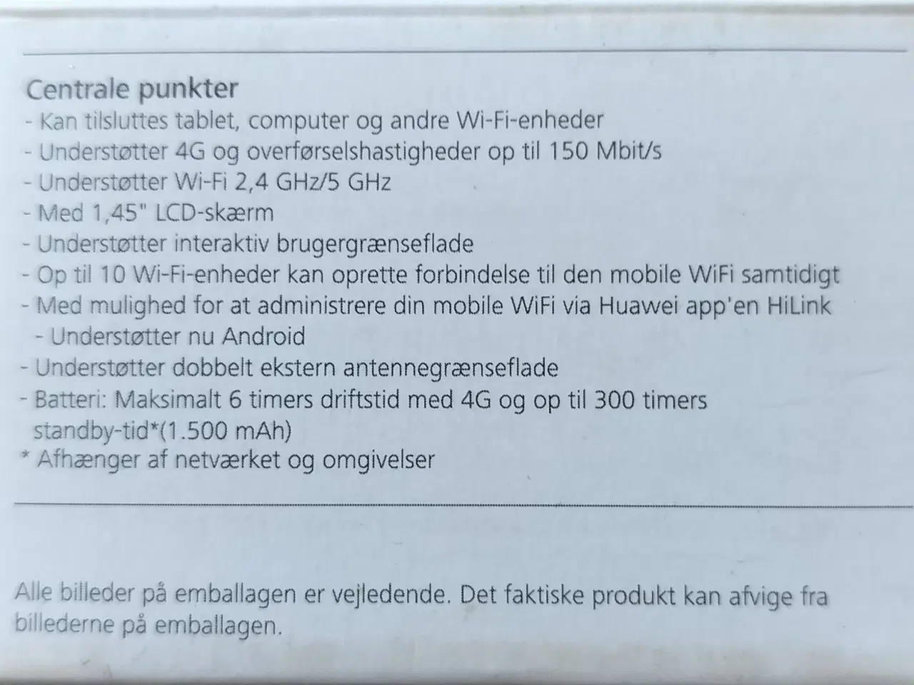 Billede 2 - Huawei Mobil WIFI 4G
