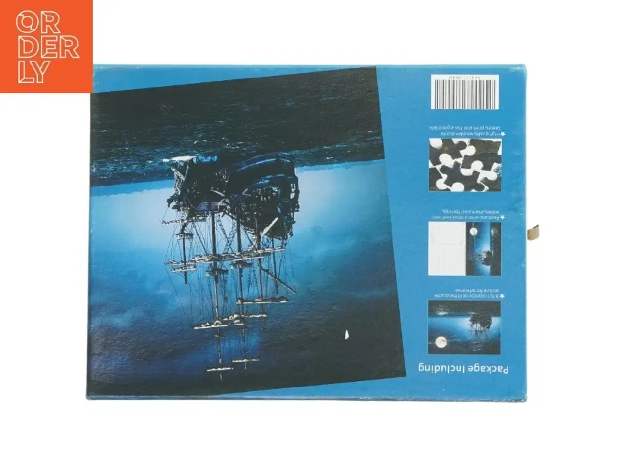 Billede 4 - Jigsaw puzzle med måneskib fra InGooooD (str. 26x20 cm)