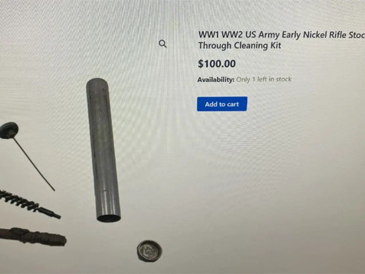 Billede 3 - US Army WW1 / WW2 rensesæt til gevær -  1 og 2 VK