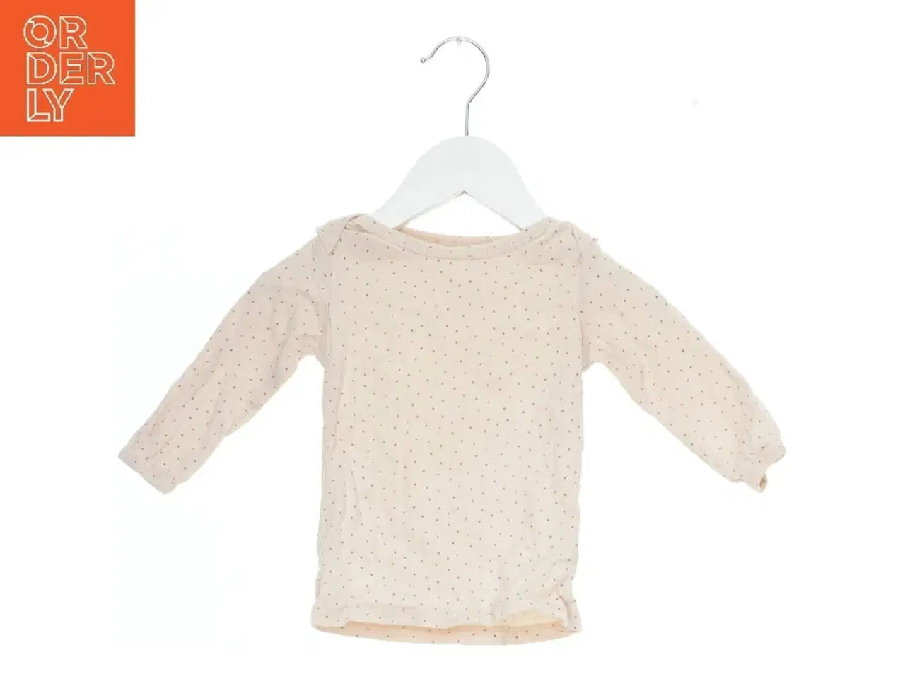 Billede 1 - Langærmet børnebluse med prikker fra Poppy Rose (str. 80)