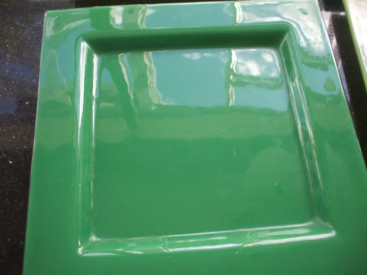 Billede 3 - Glastallerkener grønne og klare