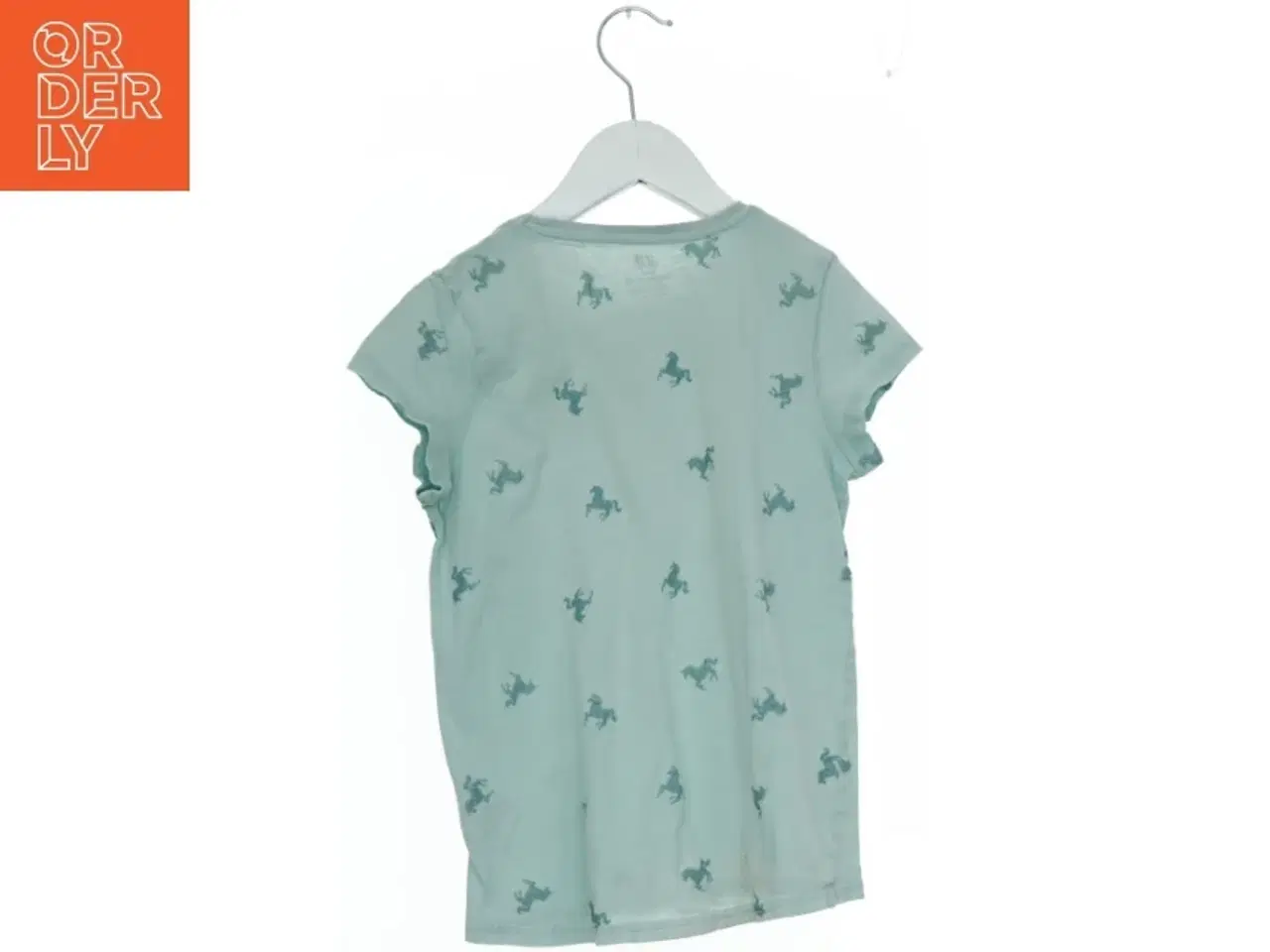 Billede 2 - T-shirt med hestemotiv fra H&M (str. 140)