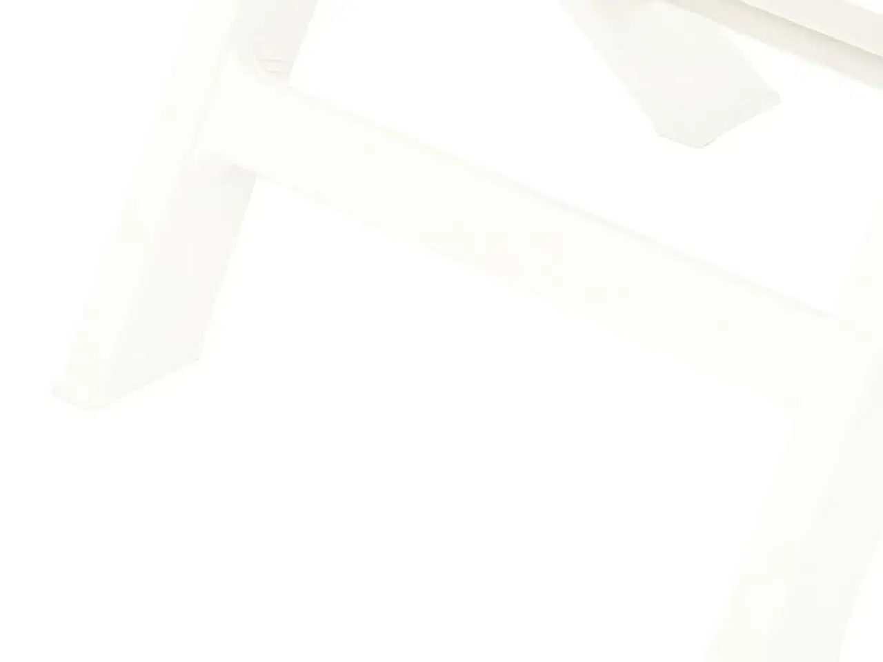 Billede 7 - Foldbare havestole 2 stk. plastik hvid