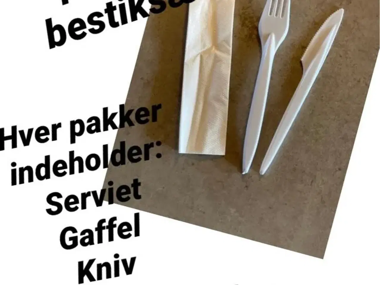 Billede 1 - 10 pakker plastik bestik