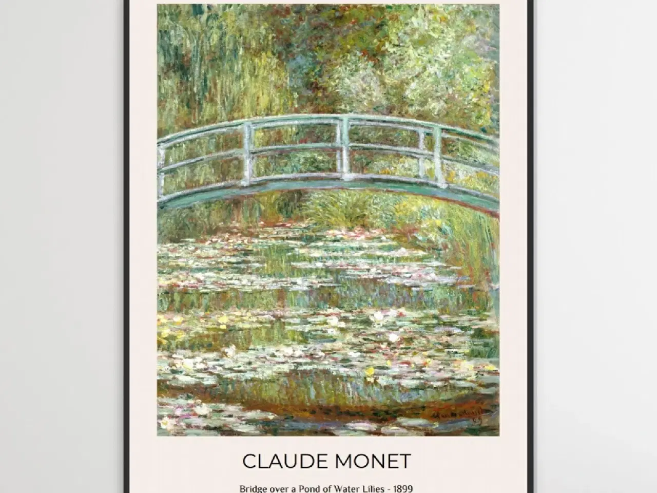 Billede 1 - Monet, Bridge over a pond of lilies 