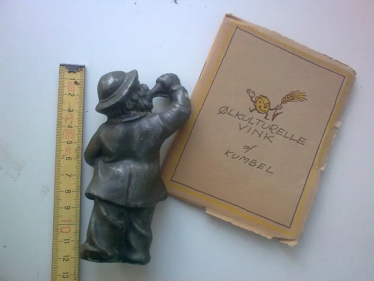 Billede 3 - Skulptur Ølmand + 1942 Piet Hein ord ØLflaske