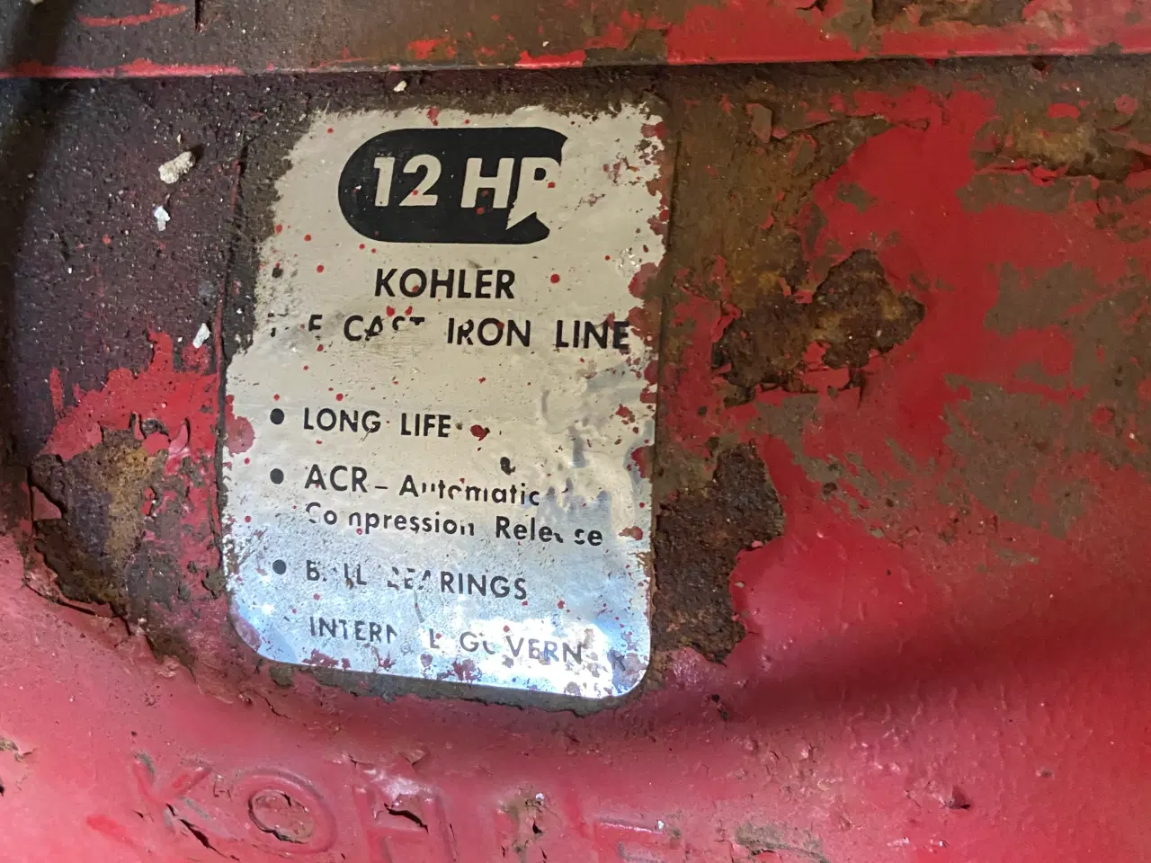 Billede 2 - Kohler K301 motor 12Hk.