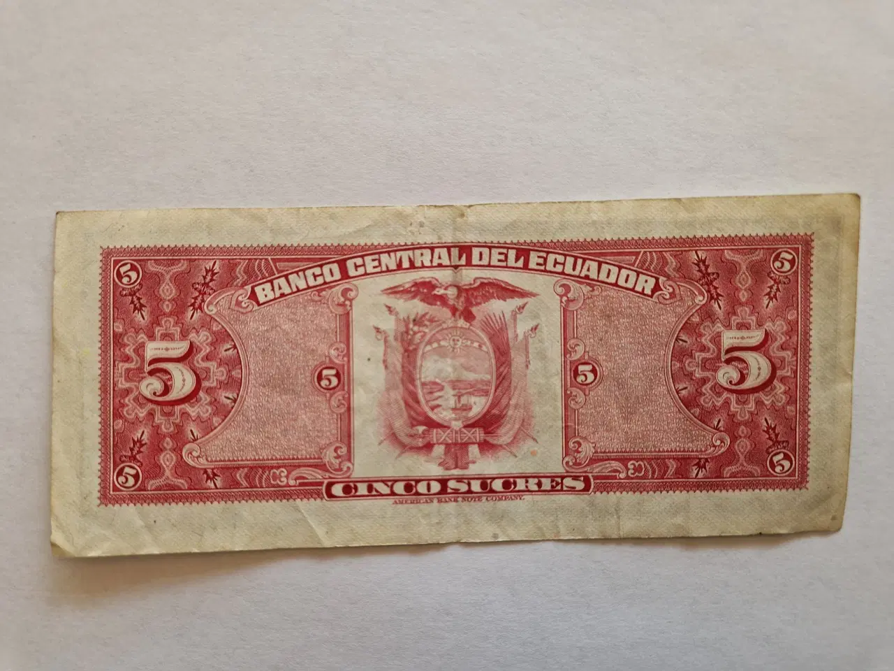 Billede 2 - 5 Sucres Ecuador