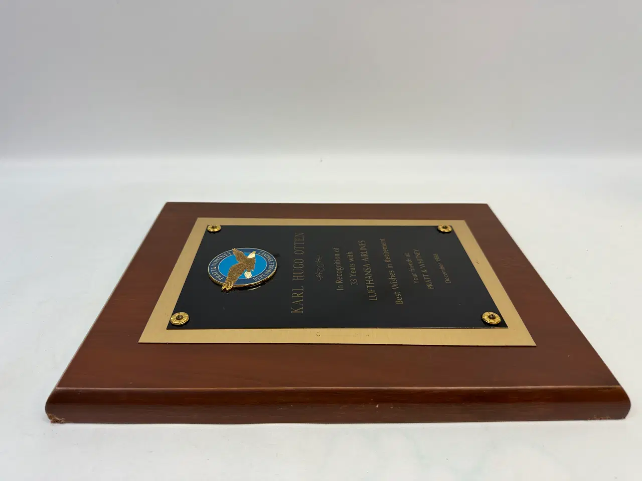 Billede 6 - Lufthansa Airlines hæders plankette