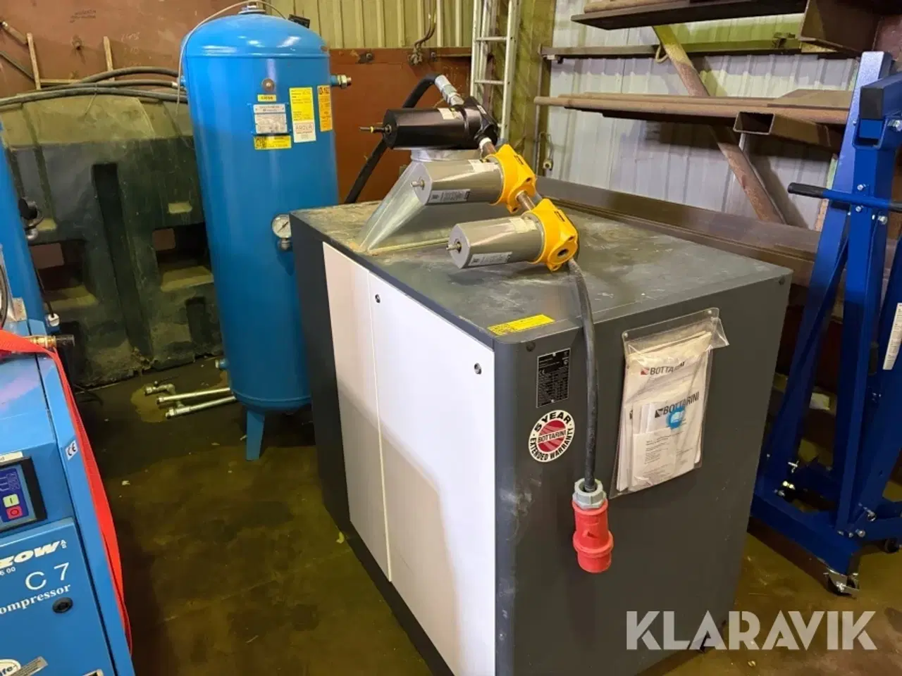 Billede 5 - Skruekompressor Bottarina KSV 11 med tank og filter