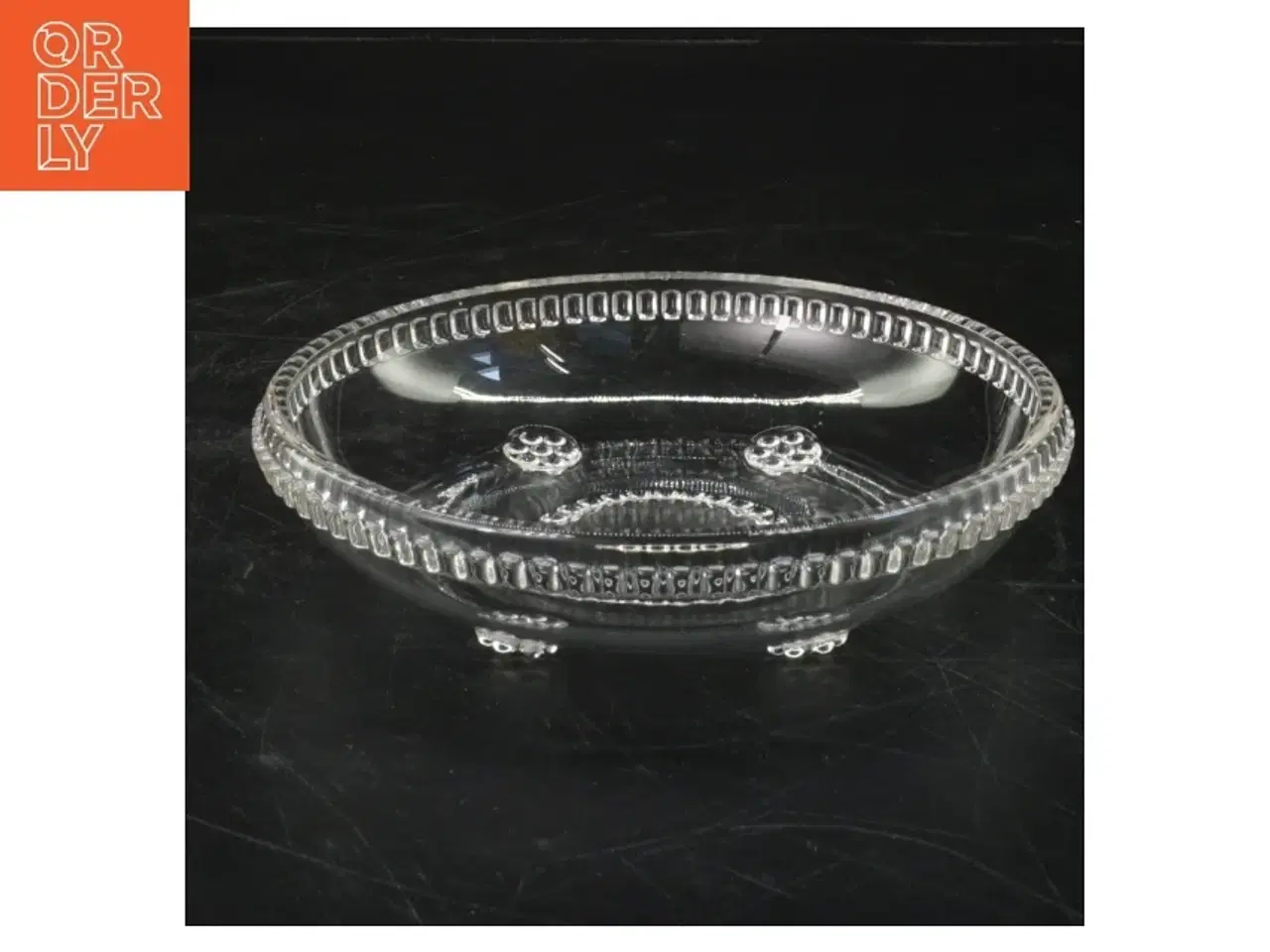 Billede 3 - Glasskåle med dekoration (str. Ø. 15 cm. 5 styk)