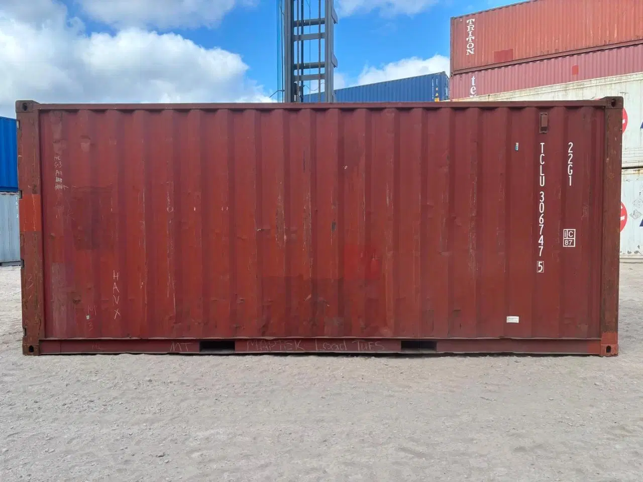 Billede 4 - 20 fods Container- ID: TCLU 306747-5 - Hvidovre