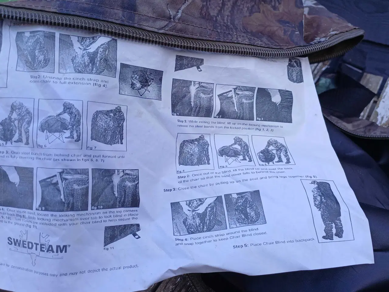 Billede 3 - Jagtstol med camouflage telt