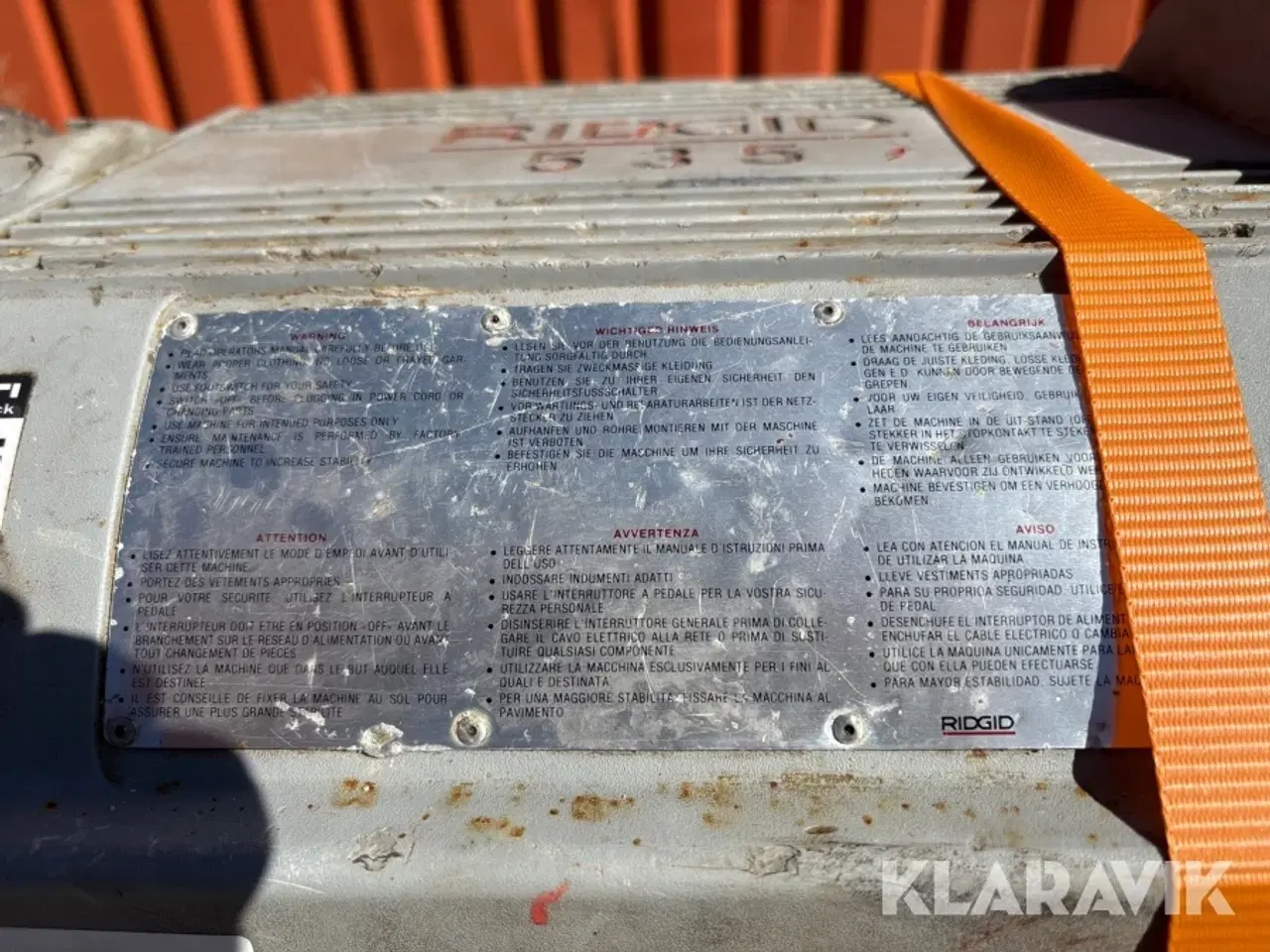 Billede 7 - Rørgevindskæremaskine Ridgid 535-2B