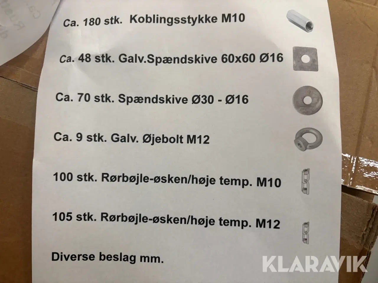 Billede 6 - LOT: bolte, møtrikker, popnitter, og diverse Hilti Og Andre
