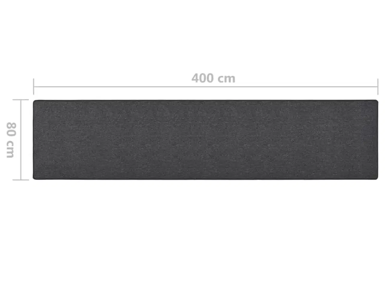 Billede 7 - Tæppeløber 80x400 cm antracitgrå