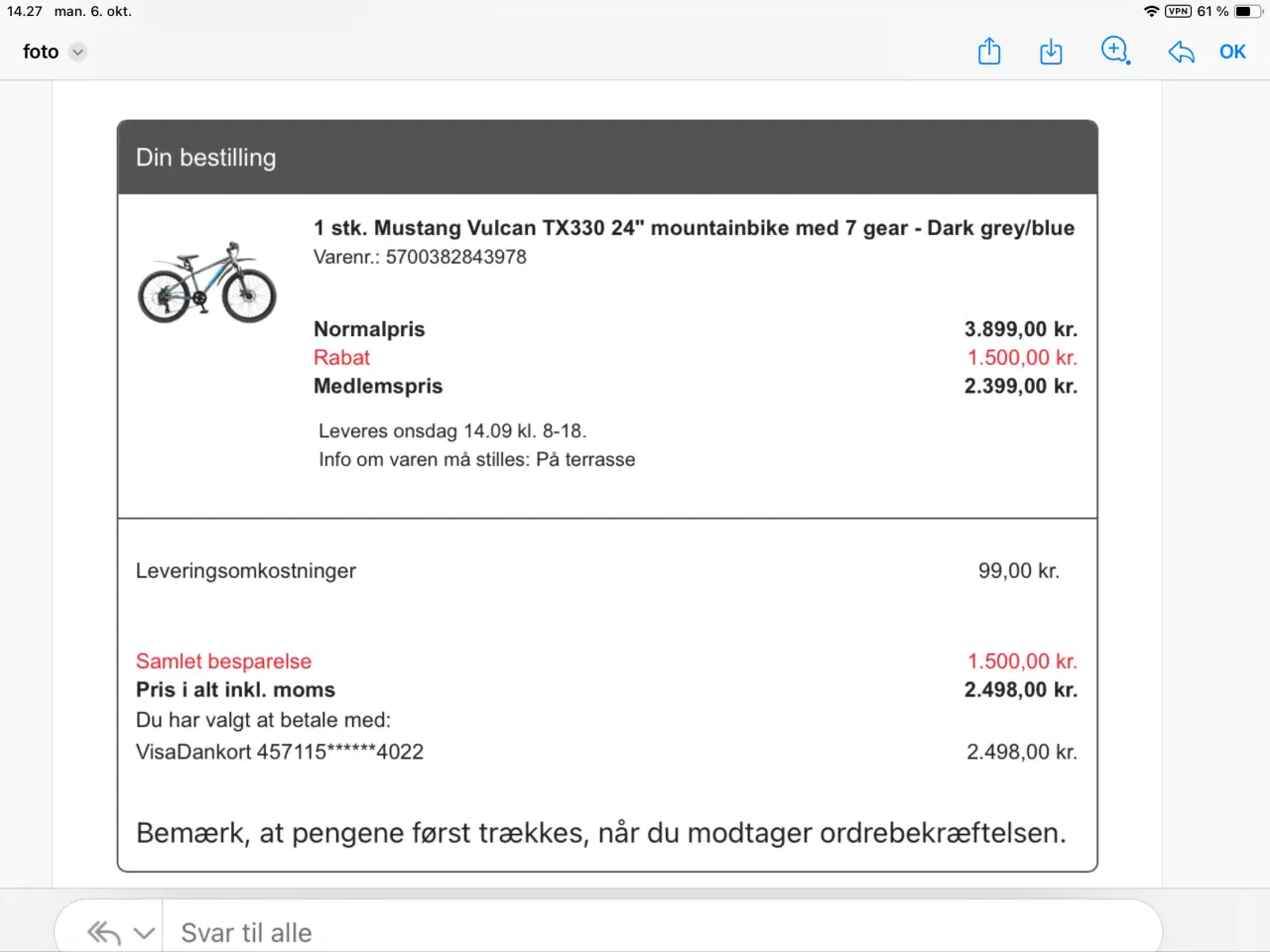 Billede 4 - Mountainbike str. 33 sælges