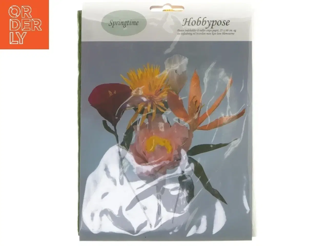 Billede 1 - Crepepapir hobbypose fra Springtime (str. 27x19 cm)