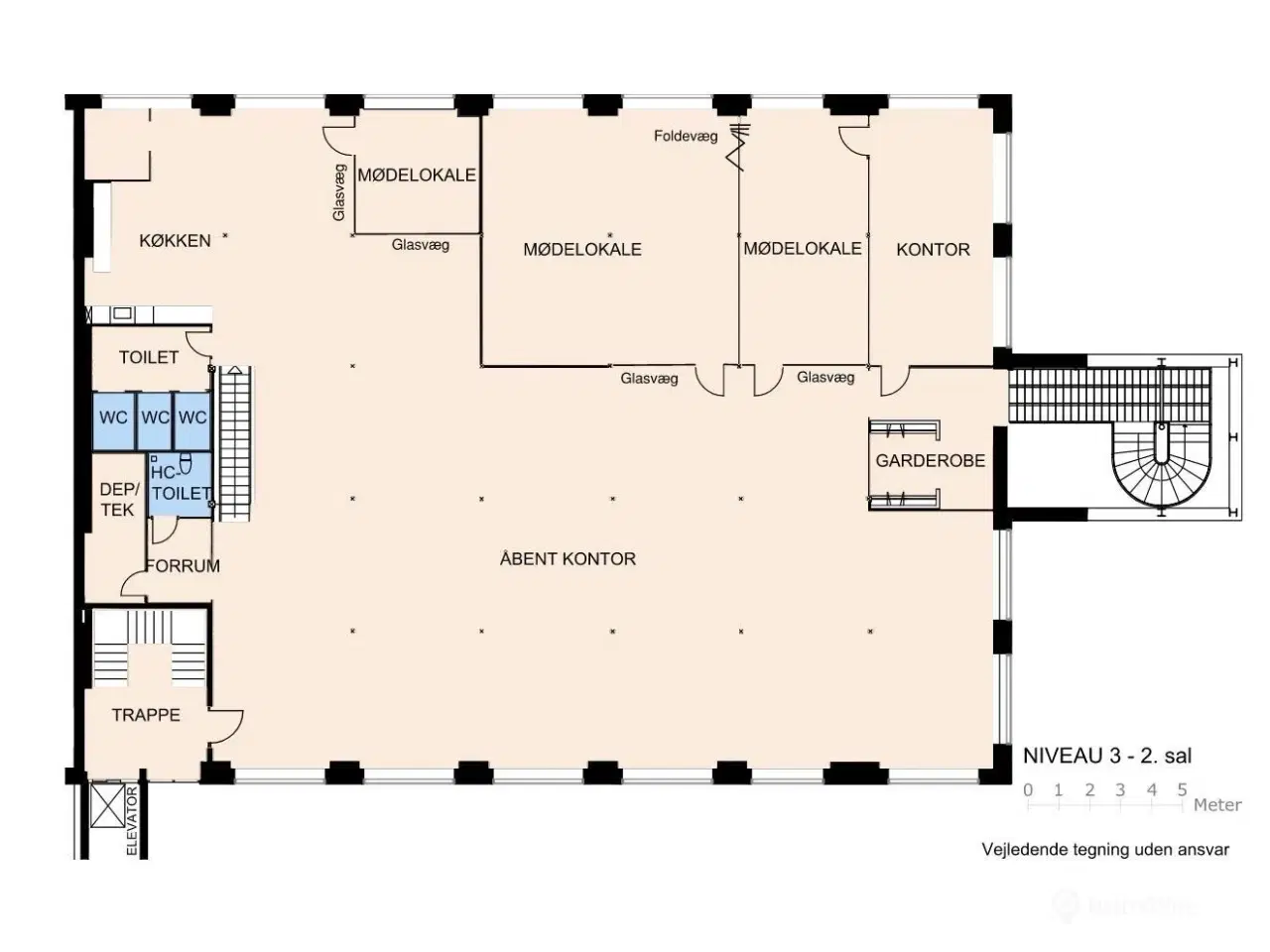 Billede 12 - Roligt kontorlejemål i Aarhus C. 1.107 m² mod gården