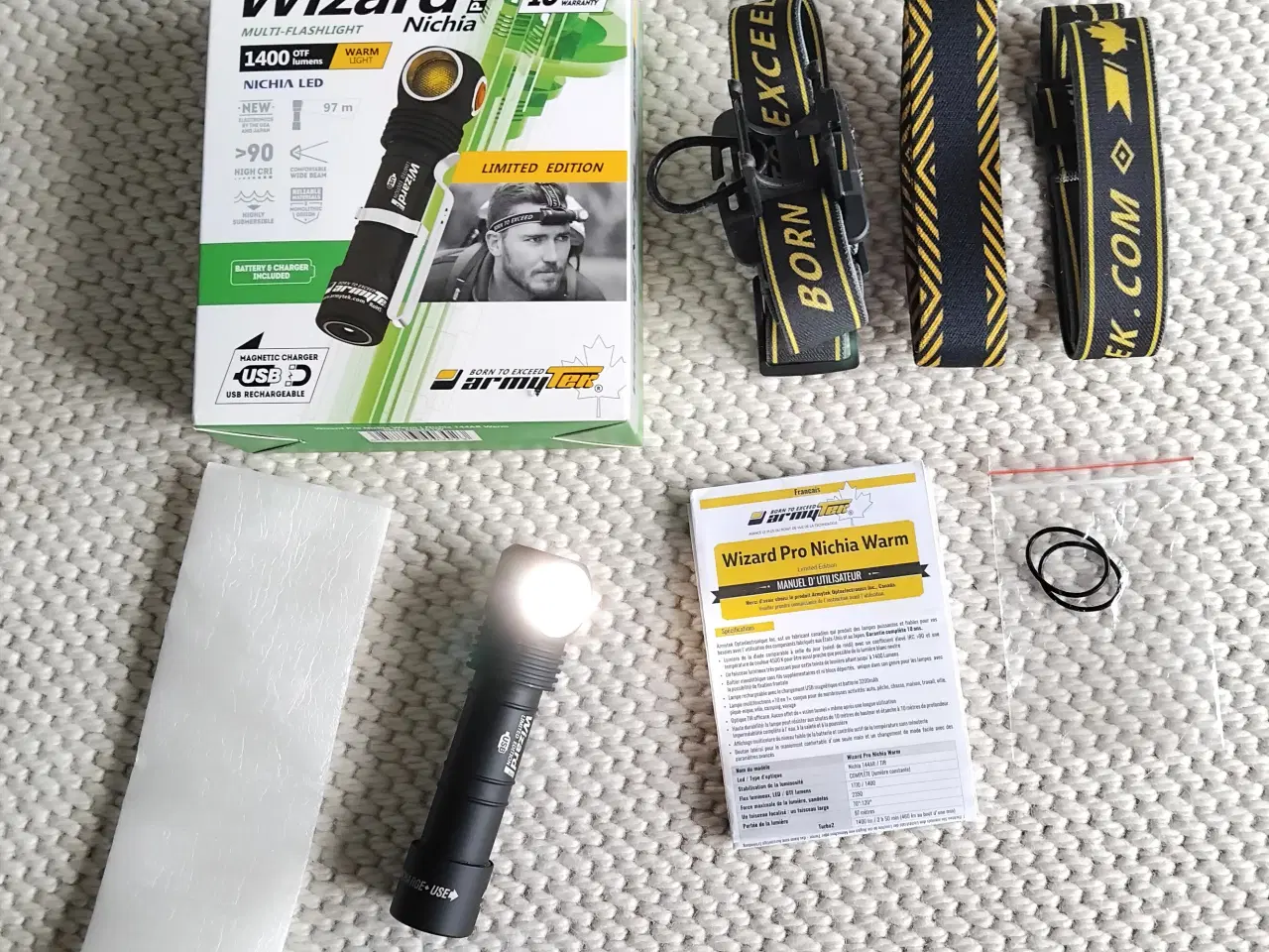 Billede 3 - Combatlygte, Armytek Wizard Pro, pandelygte