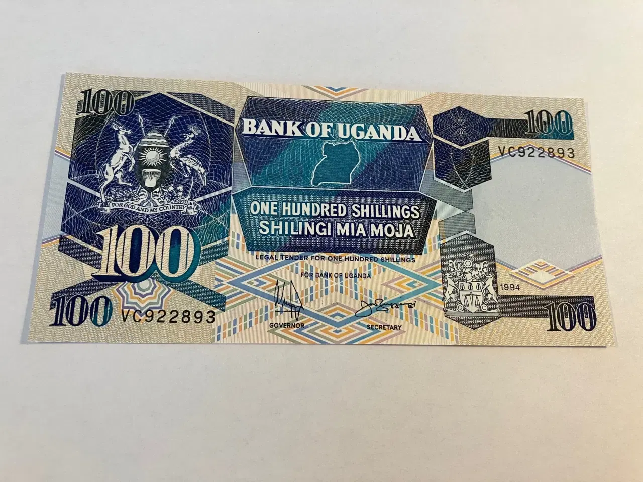 Billede 1 - 100 Shillings Uganda 1994