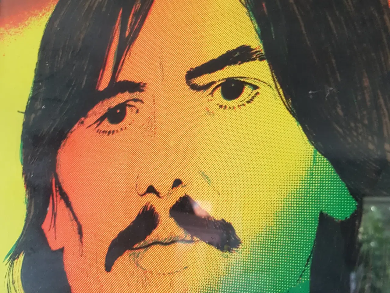 Billede 2 - billeder med Beatles glas og alum. ramme.
