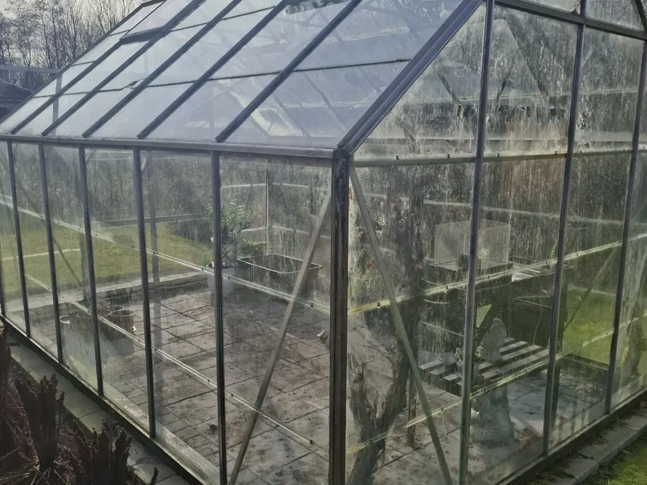 Billede 1 - Drivhus med 2 døre og 4 vinduer sælges
