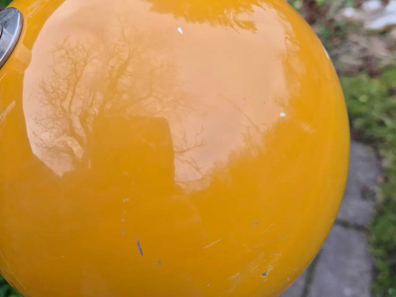 Billede 7 - Gulvlampe med karrygul kugleskærm