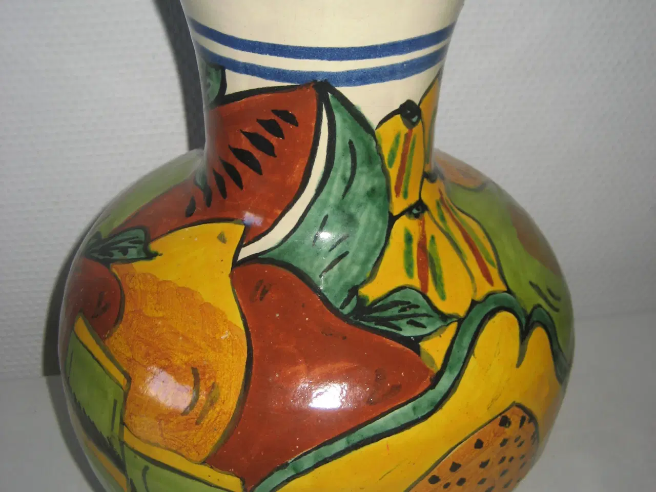 Billede 2 - Stor krukke i stærke farver